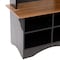 Flash Furniture Paisley 31.5in. Wide Hall Tree w/Bench, 3 Single Storage Hooks, and 4 Lower Storage Cubbies NAN-FY-HY-HT06-BLKWNT-GG - alternate 2